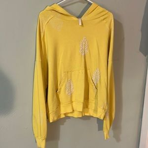 Yellow free people movement sweater
